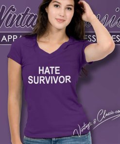 Hate Survivor Shirt Drake Vs Adonis 8am In Charlotte V Neck TShirt