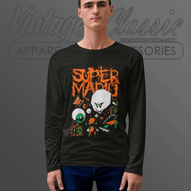 Splatter Band Haunted House 64 Super Mario Game Longsleeve Splatter Band Haunted House 64 Super Mario Game Longsleeve
