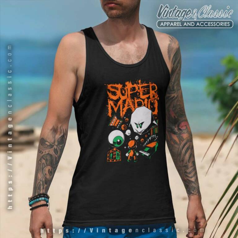 Splatter Band Haunted House 64 Super Mario Game Tanktop Splatter Band Haunted House 64 Super Mario Game Tanktop