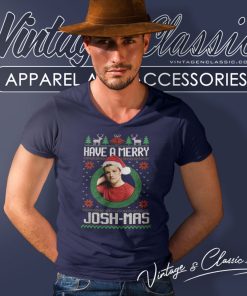 Have A Merry Joshmas Christmas Shirt Josh Hutcherson Peeta Mellark V Neck TShirt