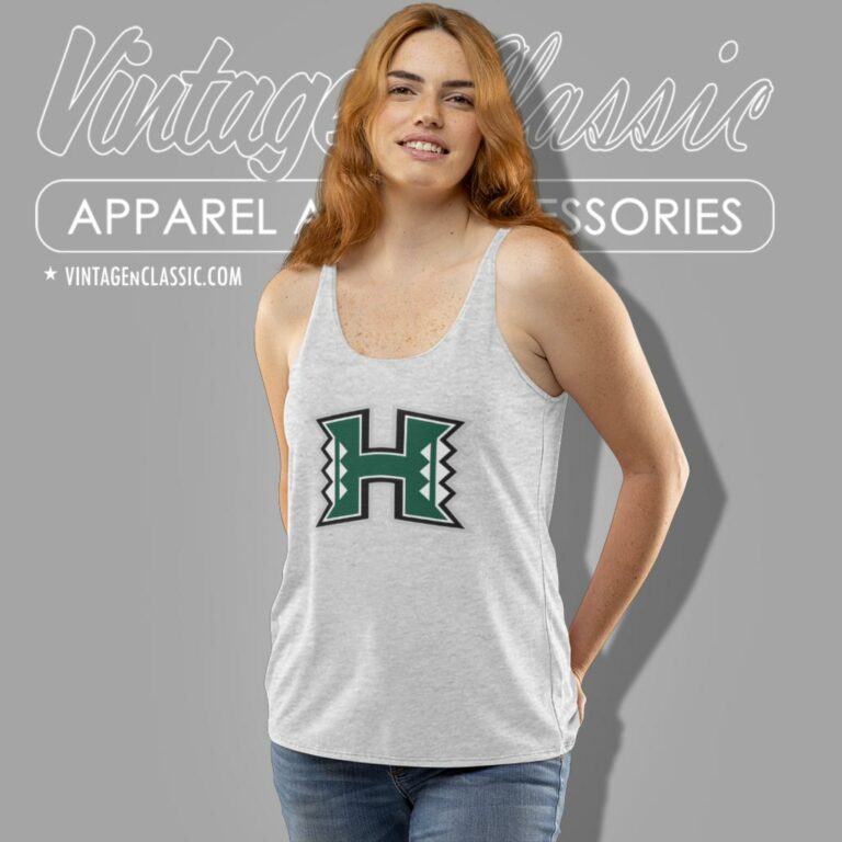 Hawaii Rainbow Warriors Football Logo Tank Top Racerback Hawaii Rainbow Warriors Football Logo Tank Top Racerback