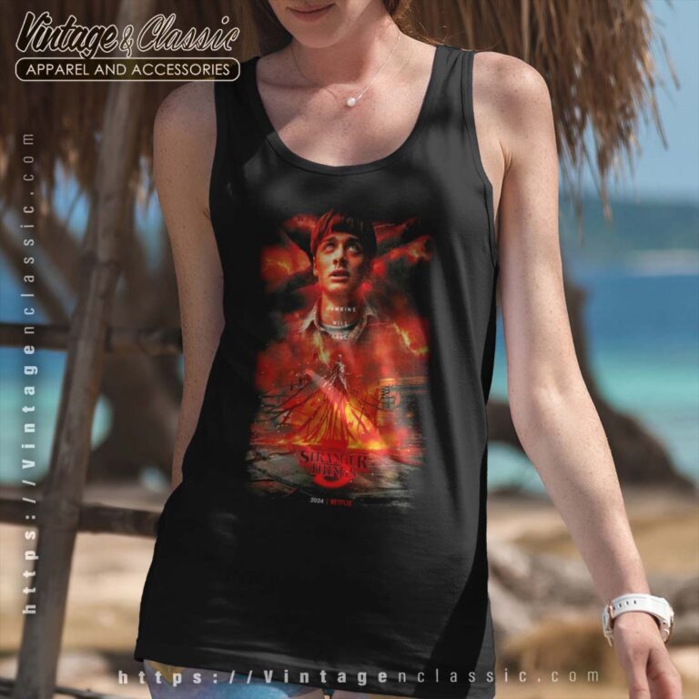 Hawkins Will Fall Shirt Stranger Things Season 5 Poster Raceback Tank Hawkins Will Fall Shirt Stranger Things Season 5 Poster Raceback Tank