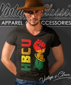 Hbcu Black College Power V Neck TShirt