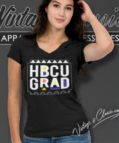 HBCU Grad Shirt Graduation Historically Black College 6 Hbcu Grad Shirt Graduation Historically Black College V Neck TShirt