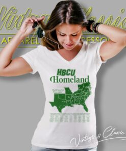Hbcu Homeland Shirt Hardly Home But Always Reppin V Neck TShirt