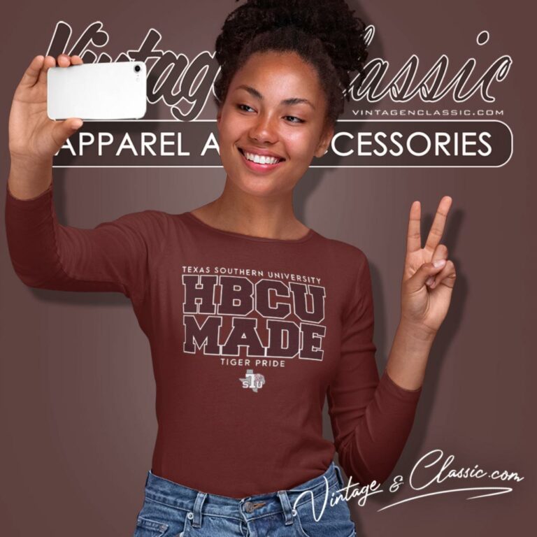 Hbcu Made Shirt Texas Southern University Tiger Pride Long Sleeve Tee Hbcu Made Shirt Texas Southern University Tiger Pride Long Sleeve Tee
