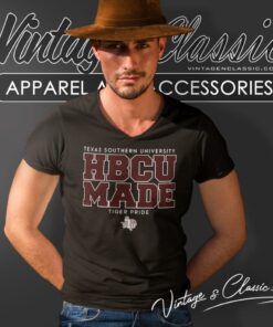 Hbcu Made Shirt Texas Southern University Tiger Pride V Neck TShirt