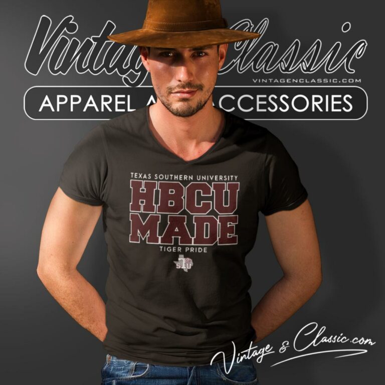 Hbcu Made Shirt Texas Southern University Tiger Pride V Neck TShirt Hbcu Made Shirt Texas Southern University Tiger Pride V Neck TShirt