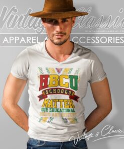 Hbcu School Matters African American Student V Neck TShirt