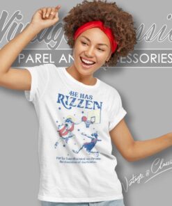 He Has Rizzen Shirt Funny Jesus Meme Women T Shirt