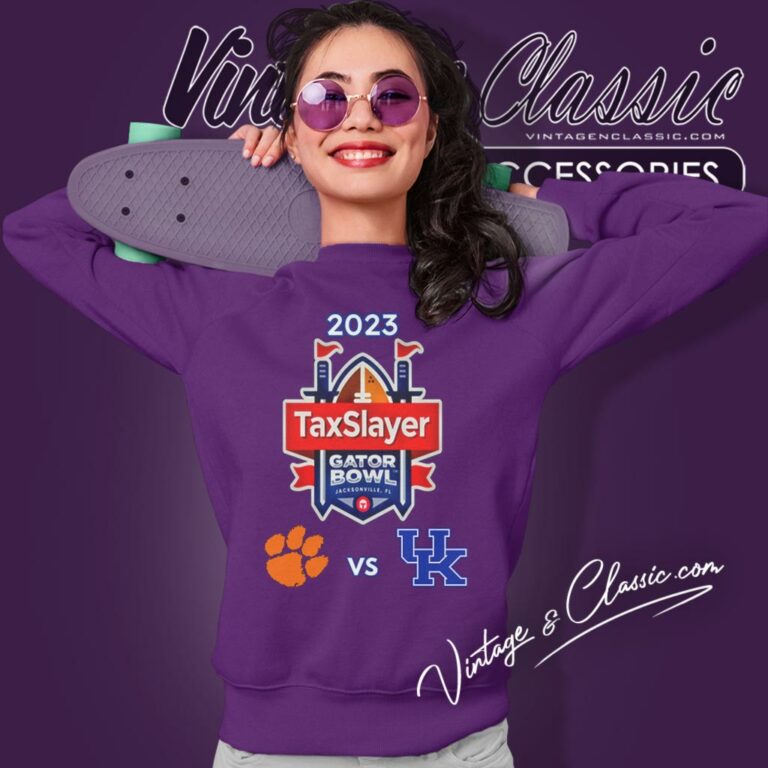 Head To Head Taxslayer Gator Bowl 2023 Kentucky Vs Clemson Sweatshirt Head To Head Taxslayer Gator Bowl 2023 Kentucky Vs Clemson Sweatshirt