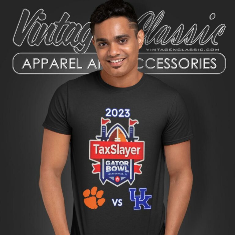 Head To Head Taxslayer Gator Bowl 2023 Kentucky Vs Clemson T Shirt Head To Head Taxslayer Gator Bowl 2023 Kentucky Vs Clemson T Shirt