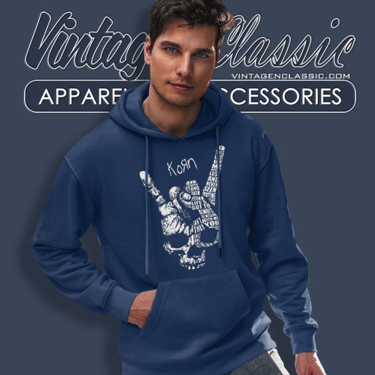 Heart Beat Skull Hand Korn Hoodie Heart Beat Skull Hand Korn Hoodie