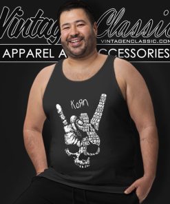 Heart Beat Skull Hand Korn Tank Top Racerback