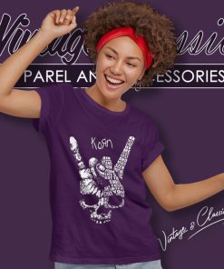 Heart Beat Skull Hand Korn Shirt