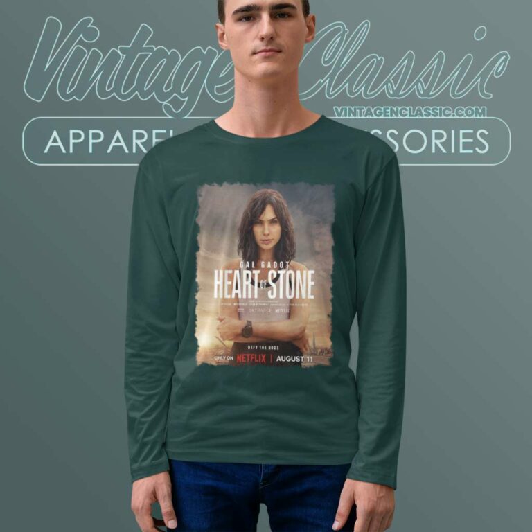 Heart Of Stone 2023 Film Poster Long Sleeve Tee Heart Of Stone 2023 Film Poster Long Sleeve Tee