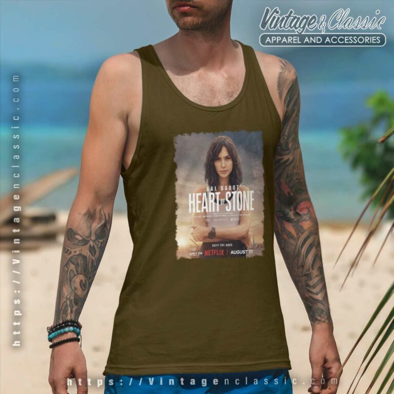 Heart Of Stone 2023 Film Poster Tank Top Racerback Heart Of Stone 2023 Film Poster Tank Top Racerback