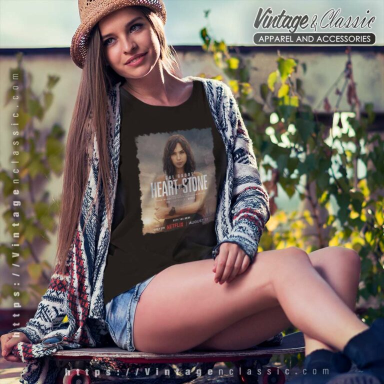 Heart Of Stone 2023 Film Poster Women TShirt Heart Of Stone 2023 Film Poster Women TShirt