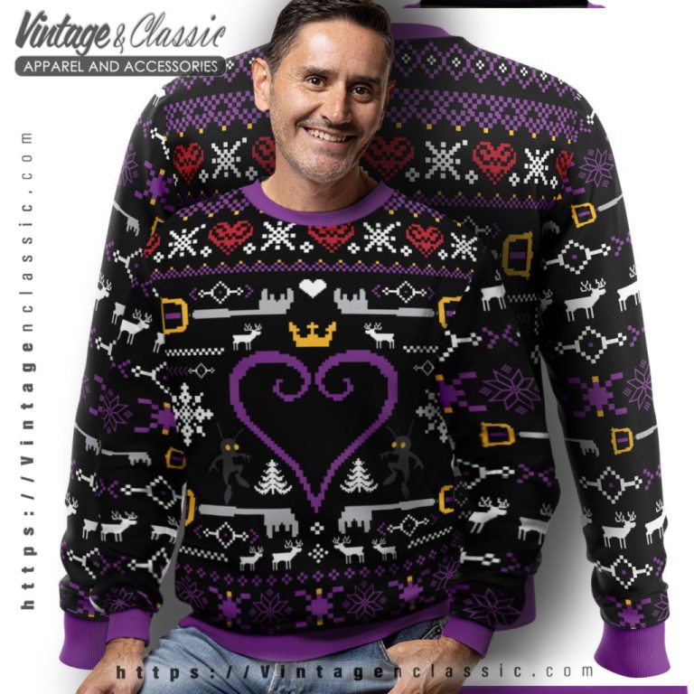 Hearts Kingdom Hearts Ugly Christmas Sweater Men Ugly Sweater Hearts Kingdom Hearts Ugly Christmas Sweater Men Ugly Sweater