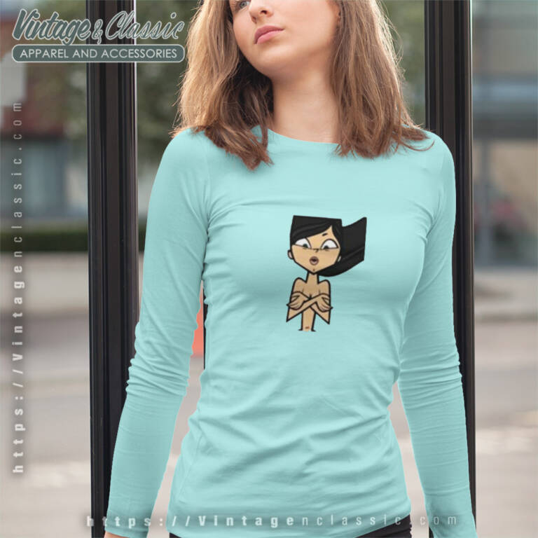 Heather Total Drama Island Shirt Rip Long Sleeve Tee Heather Total Drama Island Shirt Rip Long Sleeve Tee