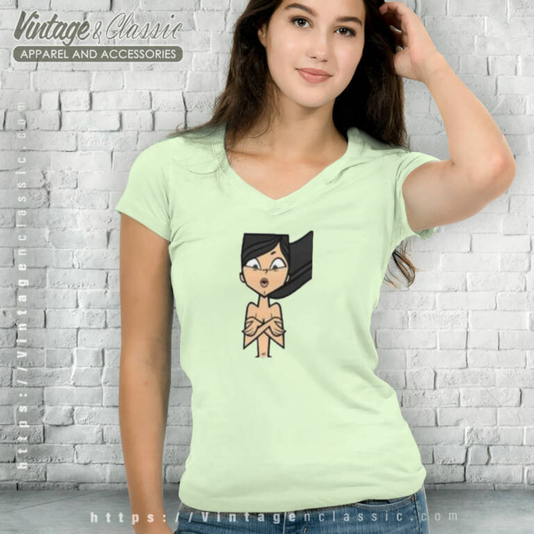 Heather Total Drama Island Shirt Rip V Neck TShirt Heather Total Drama Island Shirt Rip V Neck TShirt