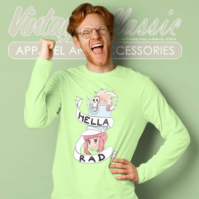 Hella Rad Nonon Jakuzure Kill La Kill Anime Long Sleeve Tee Hella Rad Nonon Jakuzure Kill La Kill Anime Long Sleeve Tee