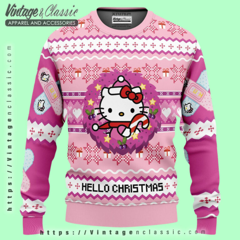 Hello Christmas Kitty Ugly Sweater Ugly Christmas Sweater Hello Christmas Kitty Ugly Sweater Ugly Christmas Sweater