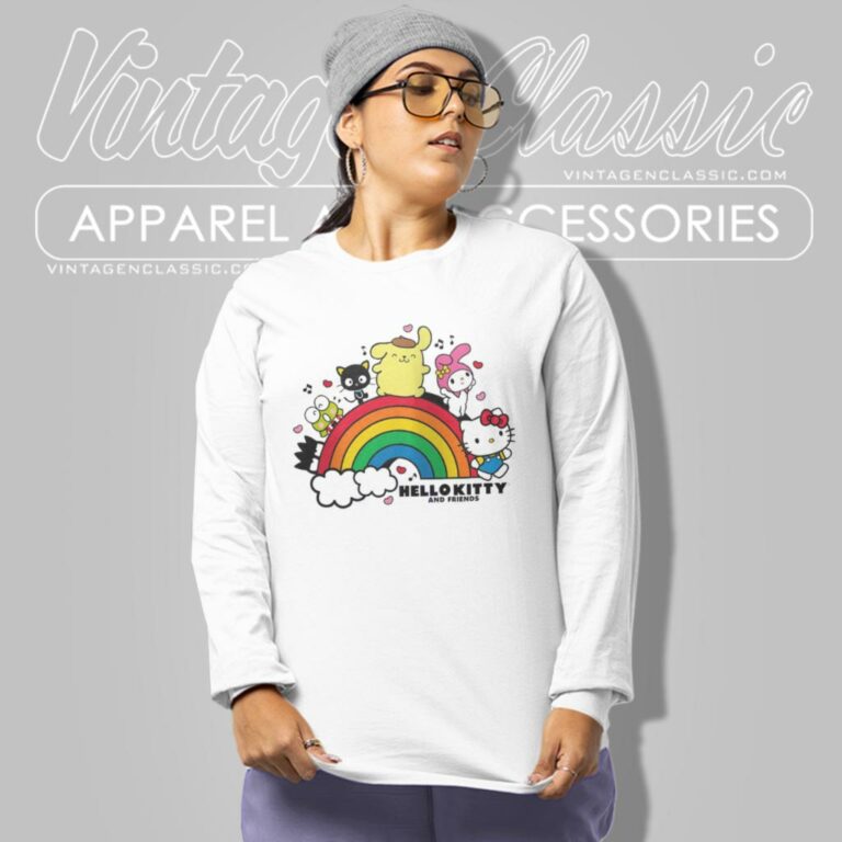Hello Kitty And Friends Rainbow Long Sleeve Tee Hello Kitty And Friends Rainbow Long Sleeve Tee