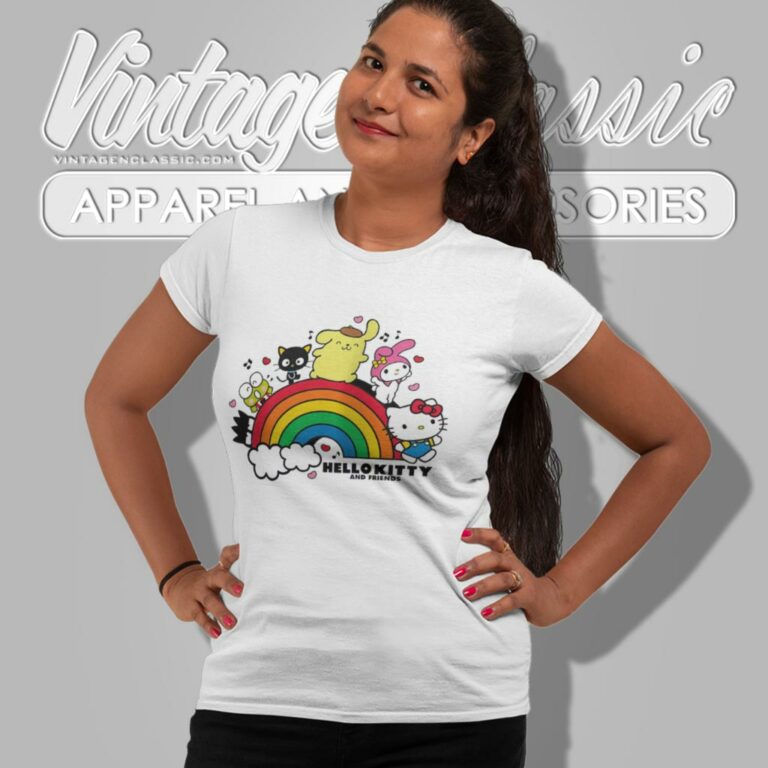 Hello Kitty And Friends Rainbow Women T Shirt Hello Kitty And Friends Rainbow Women T Shirt