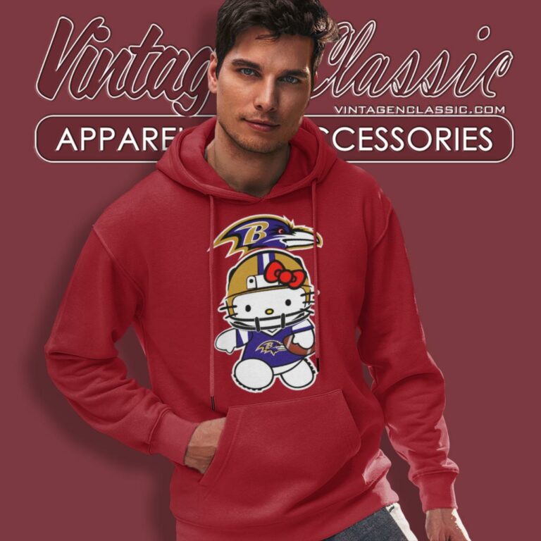 Hello Kitty Baltimore Ravens Hoodie Hello Kitty Baltimore Ravens Hoodie
