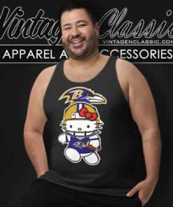 Hello Kitty Baltimore Ravens Tank Top Racerback