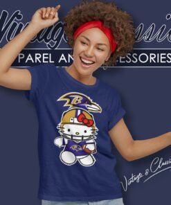 Hello Kitty Baltimore Ravens Women T Shirt
