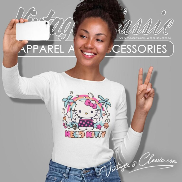 Hello Kitty Beach Vacation Long Sleeve Tee Hello Kitty Beach Vacation Long Sleeve Tee