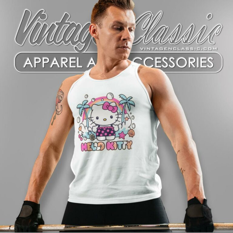 Hello Kitty Beach Vacation Tank Top Racerback Hello Kitty Beach Vacation Tank Top Racerback