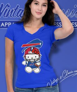 Hello Kitty Buffalo Bills V Neck TShirt