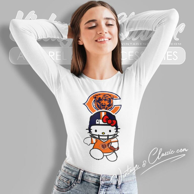 Hello Kitty Chicago Bears Long Sleeve Tee Hello Kitty Chicago Bears Long Sleeve Tee