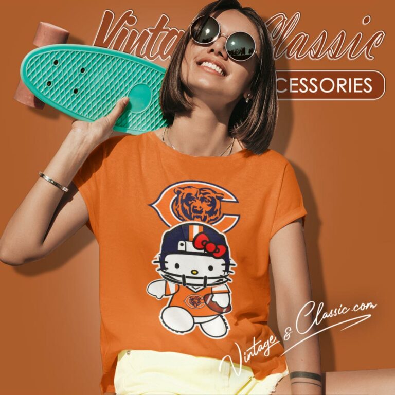 Hello Kitty Chicago Bears Women T Shirt Hello Kitty Chicago Bears Women T Shirt