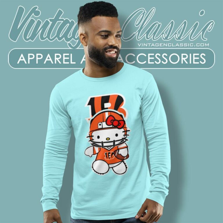 Hello Kitty Cincinnati Bengals Long Sleeve Tee Hello Kitty Cincinnati Bengals Long Sleeve Tee