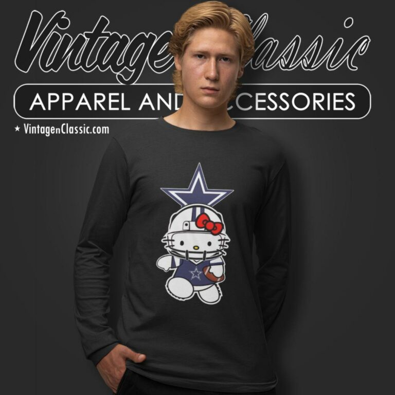 Hello Kitty Dallas Cowboys Long Sleeve Tee Hello Kitty Dallas Cowboys Long Sleeve Tee