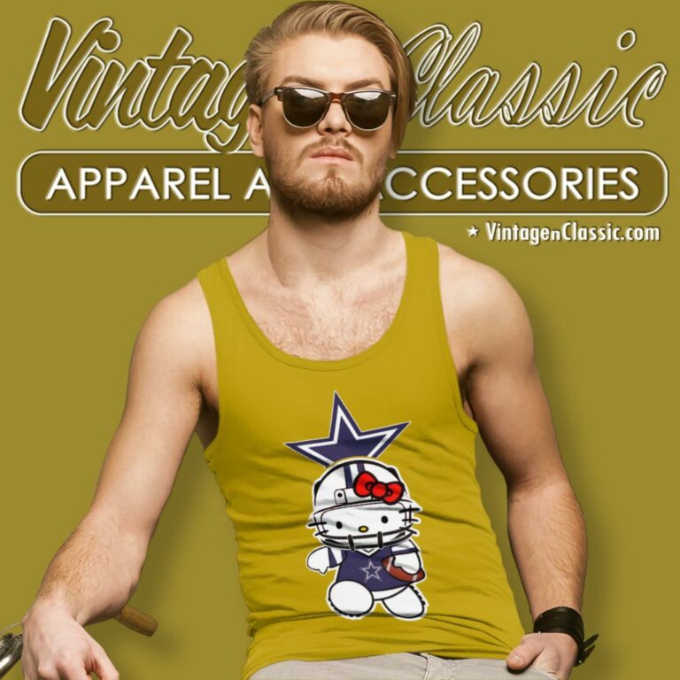 Hello Kitty Dallas Cowboys Tank Top Racerback Hello Kitty Dallas Cowboys Tank Top Racerback