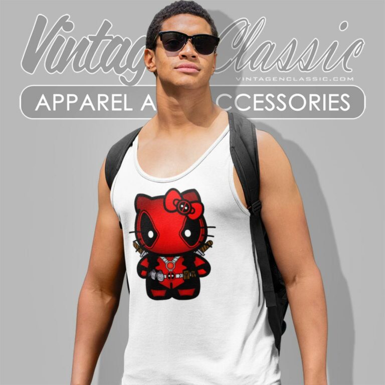 Hello Kitty Deadpool Tank Top Racerback Hello Kitty Deadpool Tank Top Racerback