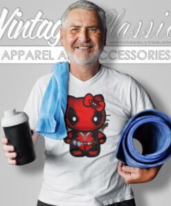 Hello Kitty Deadpool V Neck TShirt