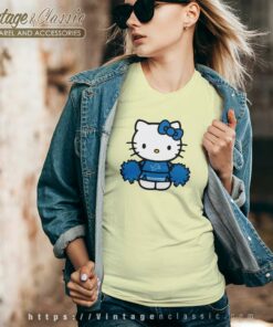 Hello Kitty Detroit Lions Cheerleader Shirt 5 Hello Kitty Detroit Lions Cheerleader V Neck TShirt