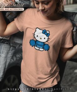 Hello Kitty Detroit Lions Cheerleader Shirt 6 Hello Kitty Detroit Lions Cheerleader Women TShirt