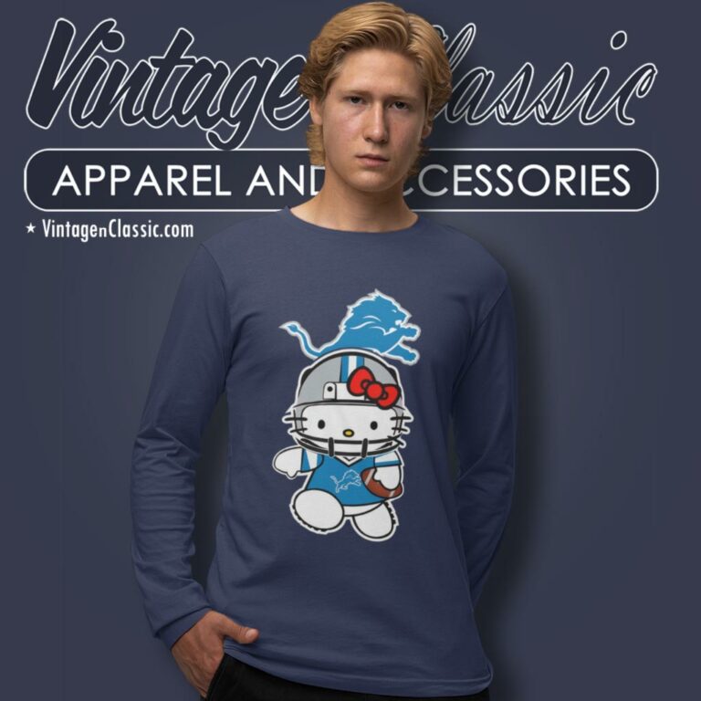 Hello Kitty Detroit Lions Long Sleeve Tee Hello Kitty Detroit Lions Long Sleeve Tee