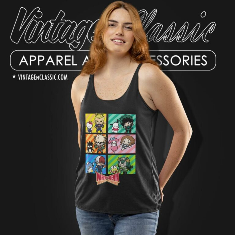 Hello Kitty Friends X My Hero Academia Tank Top Racerback Hello Kitty Friends X My Hero Academia Tank Top Racerback