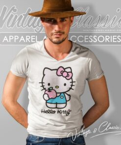 Hello Kitty Graphic V Neck TShirt