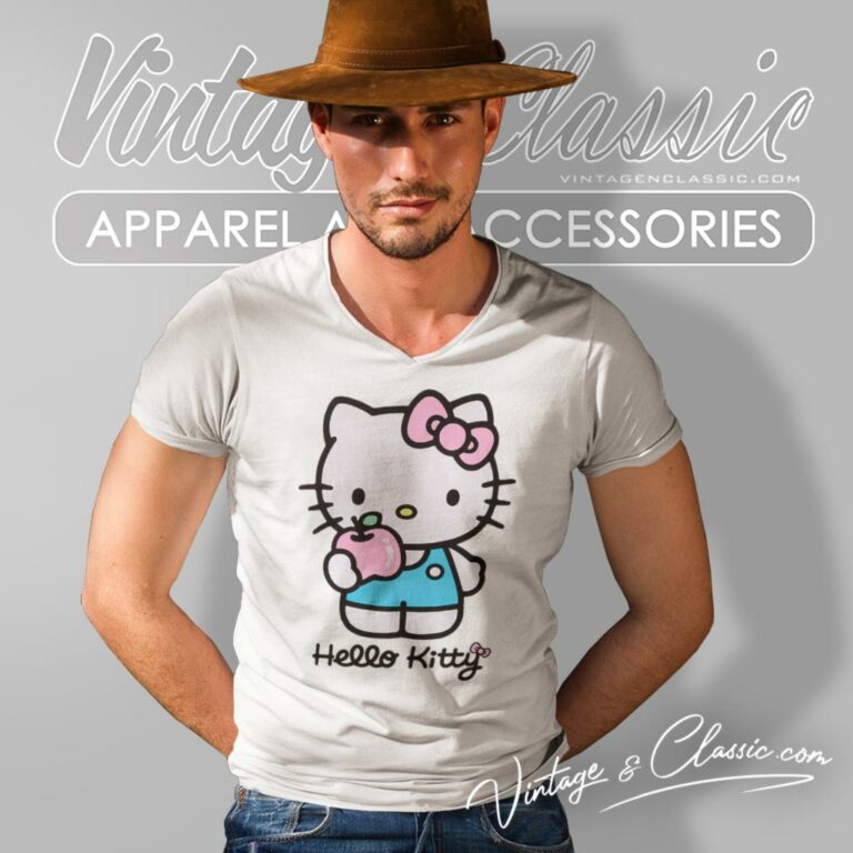 Hello Kitty Graphic V Neck TShirt Hello Kitty Graphic V Neck TShirt