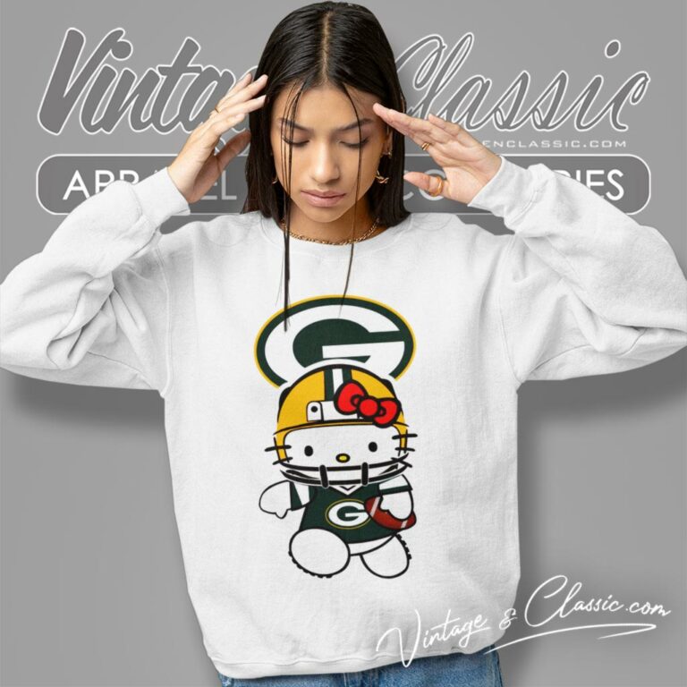 Hello Kitty Green Bay Packers Sweatshirt Hello Kitty Green Bay Packers Sweatshirt