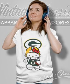Hello Kitty Green Bay Packers Women T Shirt